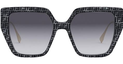 fendi 51mm butterfly sunglasses|Fendi rimless sunglasses.